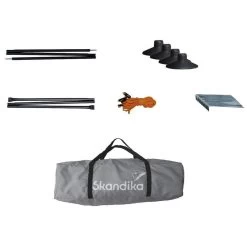 Paravent De Camping Bora - Brise-Vue - 4,5 X 1,4 M - Résistant Au Vent - Gris -Magasin De Plein Air paravent de camping bora brise vue 45 x 14 m resistant au vent gris 6