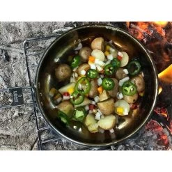 Pathfinder Poêle à Frire Pliable En Acier Inoxydable Avec Couvercle -Magasin De Plein Air pathfinder poele a frire pliable en acier inoxydable avec couvercle 2