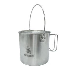 Pathfinder Pot En Acier Inoxydable Avec Couvercle (1,9 L) -Magasin De Plein Air pathfinder pot en acier inoxydable avec couvercle 19 l 2
