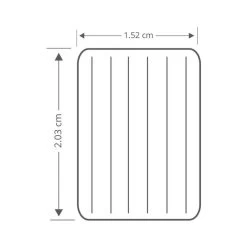 Intex Prestige Downy Jr. Twin Airbed - Lit Gonflable - 191x152x25cm - Avec Accessoires -Magasin De Plein Air prestige downy jr twin airbed lit gonflable 191x152x25cm avec accessoires 3