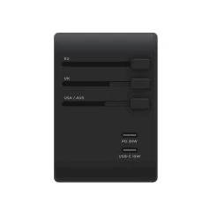 Prise Mondiale Universelle RollingSQUARE Avec 2 USB-C Et 3 USB-A -Magasin De Plein Air prise mondiale universelle rollingsquare avec 2 usb c et 3 usb a 2