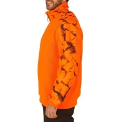 Pull Chasse Renfort Orange Fluo 500 12 Pull Chasse Renfort Orange Fluo 500 -Magasin De Plein Air pull chasse renfort orange fluo 500 3