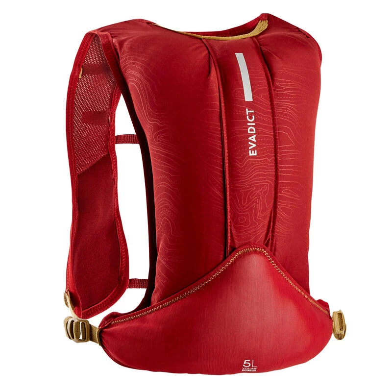 SAC HYDRATATION TRAIL RUNNING 5L BORDEAUX ET BRONZE 1 SAC HYDRATATION TRAIL RUNNING 5L BORDEAUX ET BRONZE