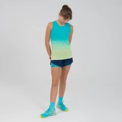 Short De Running Et D'athlétisme Pour Fille AT 500 2 En 1 Marine Vert -Magasin De Plein Air short de running et dathletisme pour fille at 500 2 en 1 marine vert 8