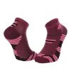 BV Sport Socquettes TRAIL ELITE Bordeaux-rose
