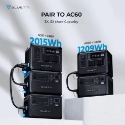 Station Électrique Portable BLUETTI AC60+B80+PV200,IP65 Générateur Solaire -Magasin De Plein Air station electrique portable bluetti ac60b80pv200ip65 generateur solaire 5