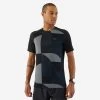T-shirt De Running Respirant Homme - KIPRUN 900 Light Noir Et Gris Carbone