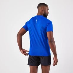 T-shirt De Running Sans Couture Homme - KIPRUN Run 500 Confort Bleu Indigo -Magasin De Plein Air t shirt de running sans couture homme kiprun run 500 confort bleu indigo 4