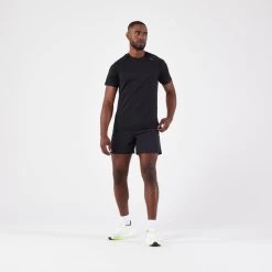 T-shirt De Running Sans Couture Homme - KIPRUN Run 500 Confort Noir 13 T-shirt De Running Sans Couture Homme - KIPRUN Run 500 Confort Noir -Magasin De Plein Air t shirt de running sans couture homme kiprun run 500 confort noir 6