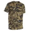 T-shirt Manches Courtes Chasse 100 Camouflage WL V1 Vert