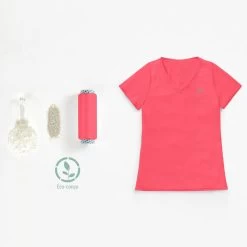 Kalenji T-shirt Manches Courtes Running Respirant Femme - Dry Corail Fluo -Magasin De Plein Air t shirt manches courtes running respirant femme dry corail fluo 5