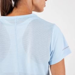 T-shirt Running Respirant Femme - KIPRUN Run 500 Dry Bleu Ciel 9 T-shirt Running Respirant Femme - KIPRUN Run 500 Dry Bleu Ciel -Magasin De Plein Air t shirt running respirant femme kiprun run 500 dry bleu ciel 3