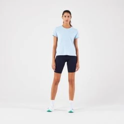 T-shirt Running Respirant Femme - KIPRUN Run 500 Dry Bleu Ciel 11 T-shirt Running Respirant Femme - KIPRUN Run 500 Dry Bleu Ciel -Magasin De Plein Air t shirt running respirant femme kiprun run 500 dry bleu ciel 5