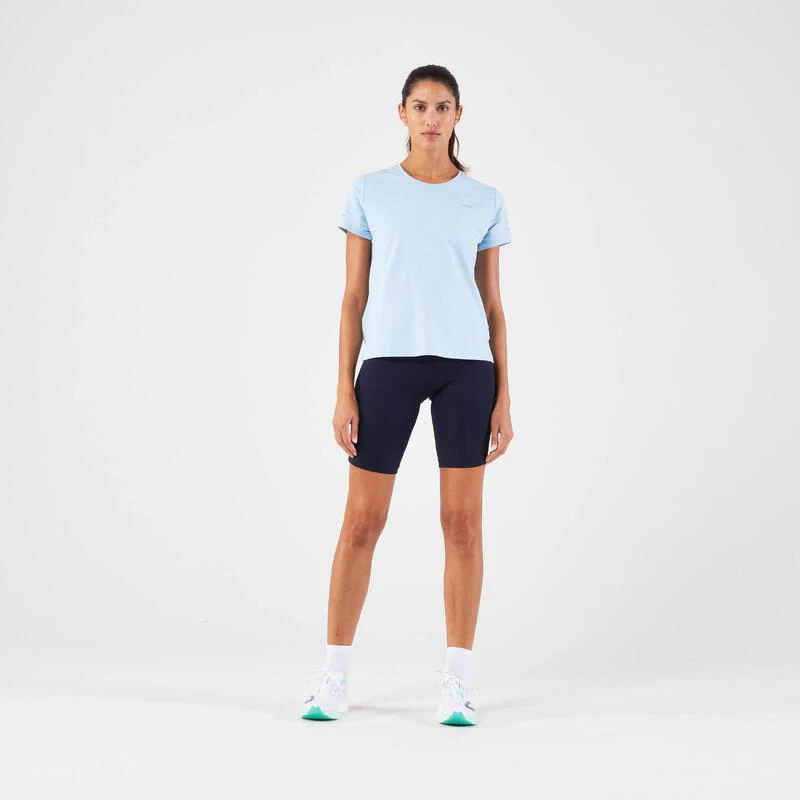 T-shirt Running Respirant Femme - KIPRUN Run 500 Dry Bleu Ciel 6 T-shirt Running Respirant Femme - KIPRUN Run 500 Dry Bleu Ciel – Image 6