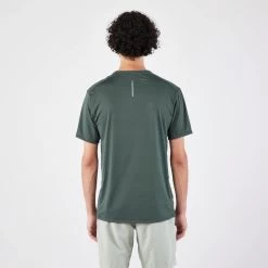 T-shirt Running Respirant Homme - Dry+ Vert Foncé -Magasin De Plein Air t shirt running respirant homme dry vert fonce 2