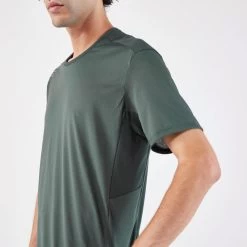 T-shirt Running Respirant Homme - Dry+ Vert Foncé -Magasin De Plein Air t shirt running respirant homme dry vert fonce 3