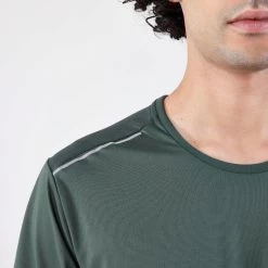 T-shirt Running Respirant Homme - Dry+ Vert Foncé -Magasin De Plein Air t shirt running respirant homme dry vert fonce 4