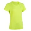 Kalenji Tee Shirt Athlétisme Femme Club Personnalisable Jaune Fluo