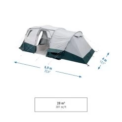 Quechua Tente à Arceaux De Camping - Arpenaz 6.3 F&B - 6 Personnes - 3 Chambres -Magasin De Plein Air tente a arceaux de camping arpenaz 63 f and b 6 personnes 3 chambres 2
