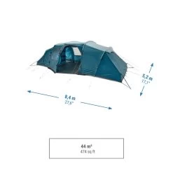 Quechua Tente à Arceaux De Camping - Arpenaz 8.4 - 8 Personnes - 4 Chambres -Magasin De Plein Air tente a arceaux de camping arpenaz 84 8 personnes 4 chambres 2