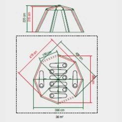 Tente Coleman 8 Personnes Octagon Gris -Magasin De Plein Air tente coleman 8 personnes octagon gris 6