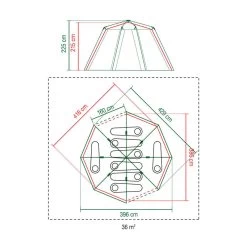 Tente Coleman Octagon 8 (Bleue) -Magasin De Plein Air tente coleman octagon 8 bleue 6