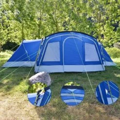 Tente Familiale Dôme Nimbus 12 - Camping - 12 Personnes - 3 Cabines -Magasin De Plein Air tente familiale dome nimbus 12 camping 12 personnes 3 cabines 5