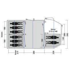 Tente Gonflable Outwell Knightdale 8PA -Magasin De Plein Air tente gonflable outwell knightdale 8pa 2