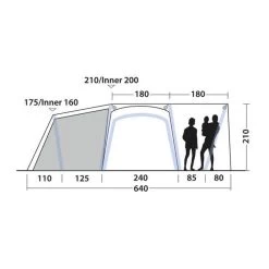 Tente Gonflable Outwell Oakdale 5PA -Magasin De Plein Air tente gonflable outwell oakdale 5pa 3