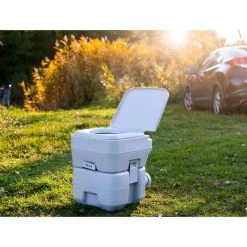 Toilette Portable 20L Pour Camping-Car, WC Avec Chasse D'Eau 13L Camry -Magasin De Plein Air toilette portable 20l pour camping car wc avec chasse deau 13l camry 4