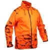 VESTE CHASSE RESISTANTE IMPERMEABLE ORANGE FLUO SUPERTRACK 100