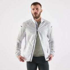 Veste Coupe Vent Homme - KIPRUN WIND JACKET BLANCHE -Magasin De Plein Air veste coupe vent homme kiprun wind jacket blanche 3