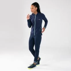 Kalenji VESTE D'ATHLÉTISME FEMME WARM BLEUE MARINE & BLEU CIEL -Magasin De Plein Air veste dathletisme femme warm bleue marine and bleu ciel 2
