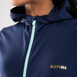 Kalenji VESTE D'ATHLÉTISME FEMME WARM BLEUE MARINE & BLEU CIEL -Magasin De Plein Air veste dathletisme femme warm bleue marine and bleu ciel 7