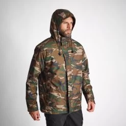 VESTE IMPERMEABLE CHAUDE 100 CAMO WOODLAND -Magasin De Plein Air veste impermeable chaude 100 camo woodland 9