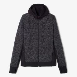 Kalenji Veste Running à Capuche Femme - Warm Noir Motifs Réfléchissants -Magasin De Plein Air veste running a capuche femme warm noir motifs reflechissants 5