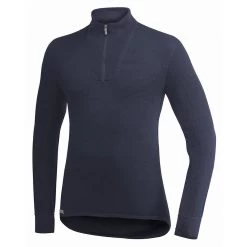 Woolpower Merino Mid Layer Zip Turtleneck 400 - Marine Foncé -Magasin De Plein Air woolpower merino mid layer zip turtleneck 400 marine fonce 4