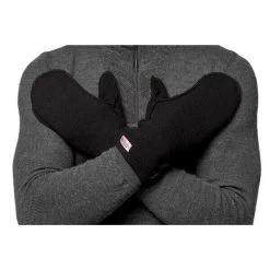 Woolpower Moufles Merino Thin 400 - Gants - Noir -Magasin De Plein Air woolpower moufles merino thin 400 gants noir 2